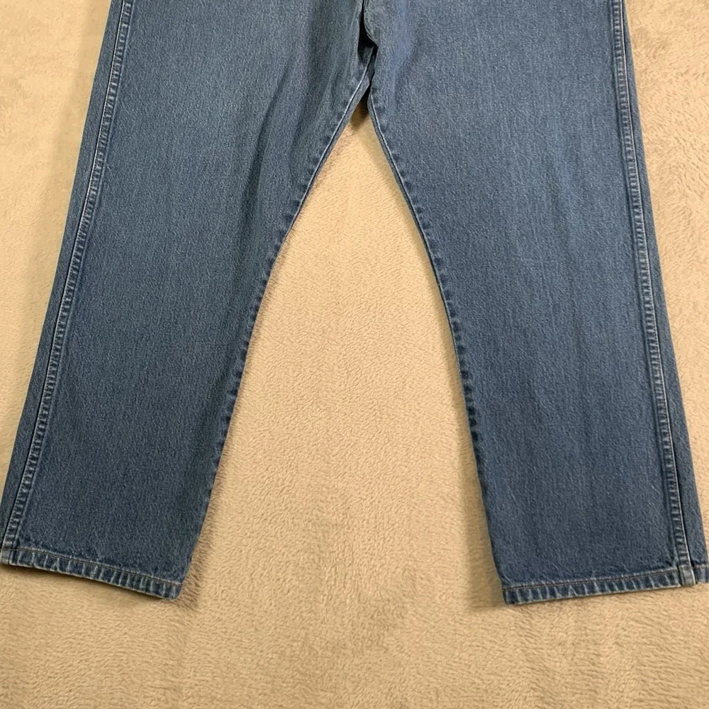Vintage Wrangler 13MWZ Jeans Mens 42x32(40x28) Medium Wash Straight Made USA 90s